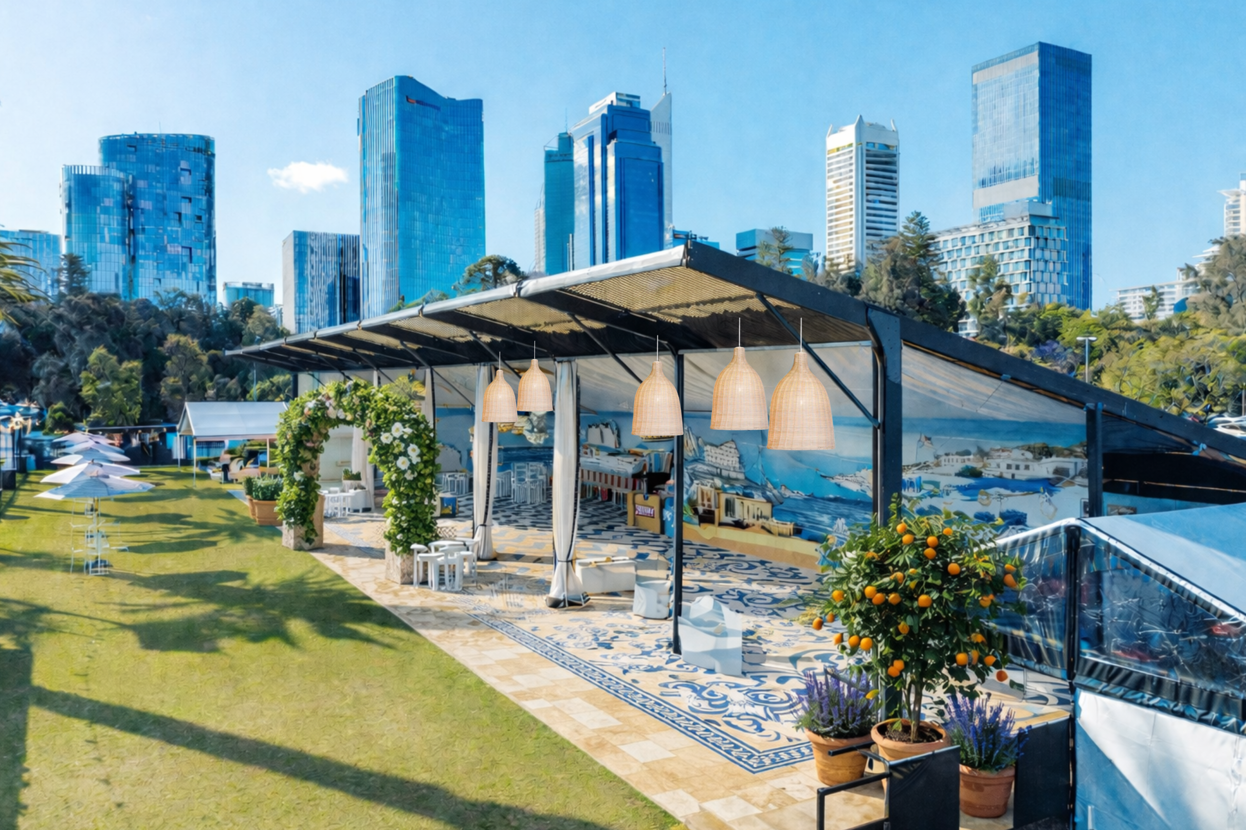 Corporate end of year event Med Social at The Kingsman - Ultimo Catering & Events